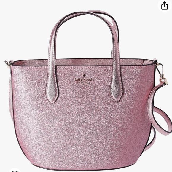 kate spade Bags Nwot Kate Spade Ny Saffiano Tinsel Glitter Pink